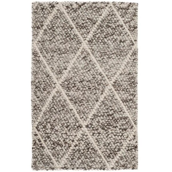 Safavieh 5 x 8 ft. Natural Hand Woven RugMedium Rectangle Ivory & Stone NAT712A-5 - main